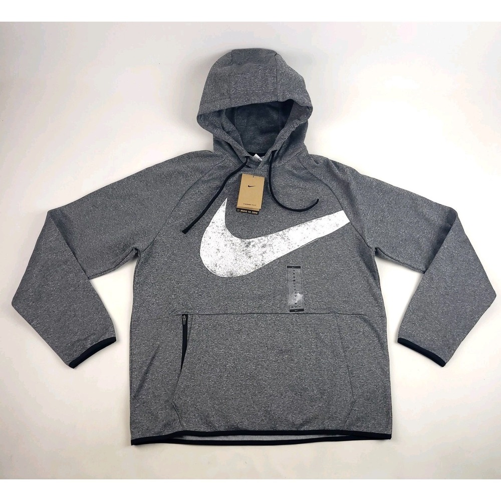 Nike Men's Medium Therma-FIT Pro Sweatshirt - Grey FZ1072-010‎ Hoodie New